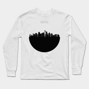 Seattle Skyline Long Sleeve T-Shirt